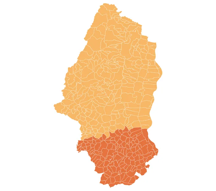 Carte des zones sismiques des communes du Haut-Rhin